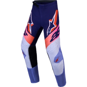 Pantalon Cross Alpinestars Youth Supertech Dyna Violet Rose Fluo