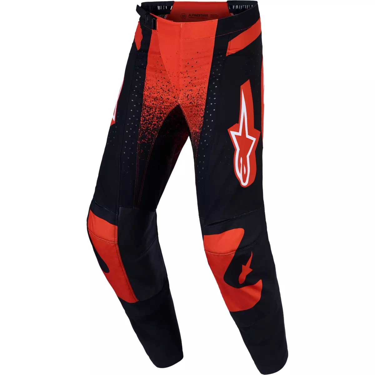 Pantalon Cross Alpinestars Techstar Swan Rouge Cardinal Noir Blanc
