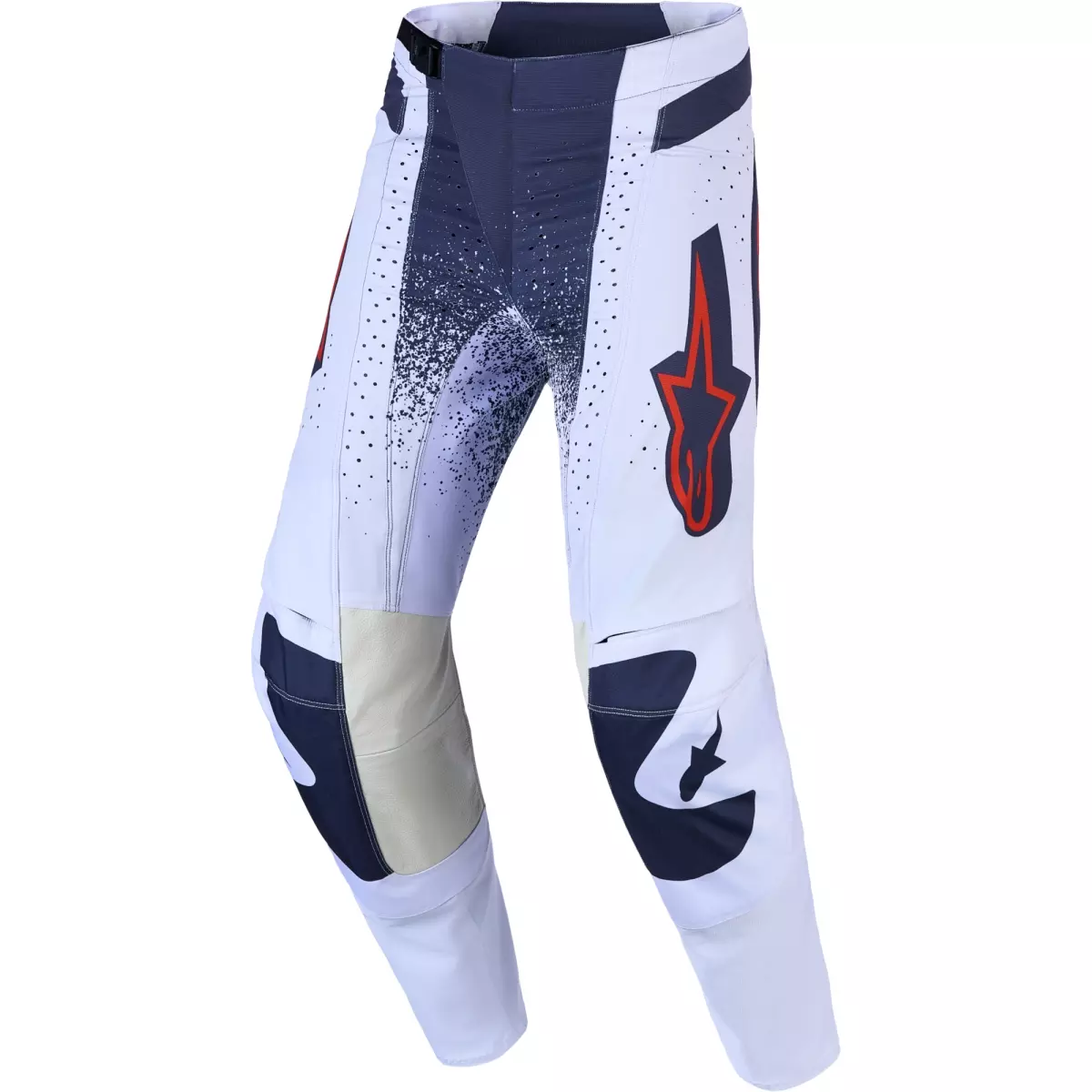 Pantalon Cross Alpinestars Techstar Swan Lilas Gris Foncé Rouge Fluo