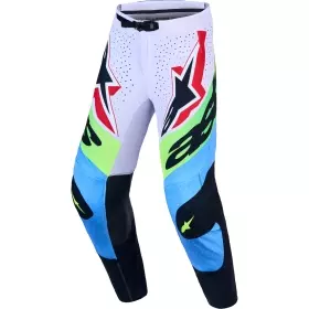 Pantalon Cross Alpinestars Supertech Dyna Lilas Vert Fluo Noir