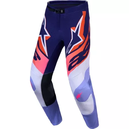 Pantalon Cross Alpinestars Supertech Dyna Violet Rose Fluo - Equipement Cross ALPINESTARS
