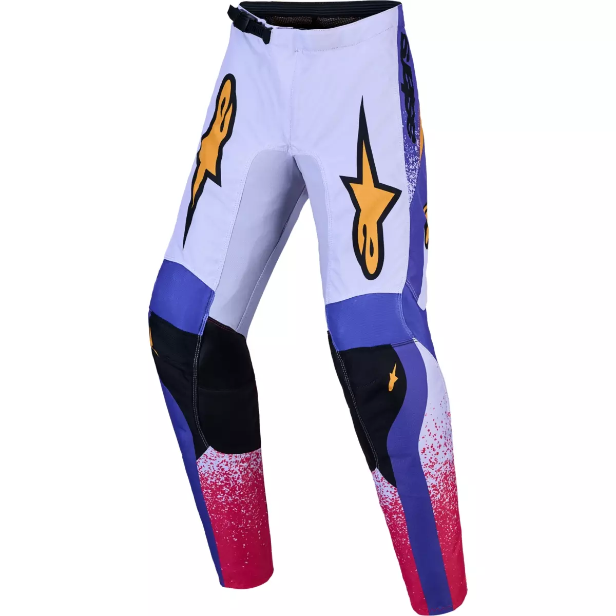 Pantalon Cross Alpinestars Youth Fluid Drag Lilas Bleu Iris Doré