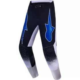 Pantalon Cross Alpinestars Supertech Hiten AFD Noir Lilas Bleu Ciel