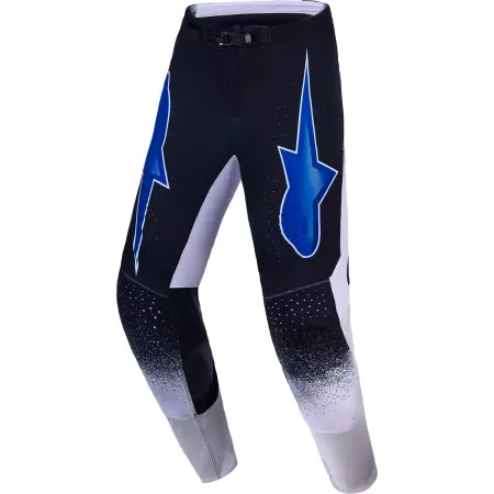 Pantalon Cross Alpinestars Supertech Hiten AFD Noir Lilas Bleu Ciel - Equipement Cross ALPINESTARS