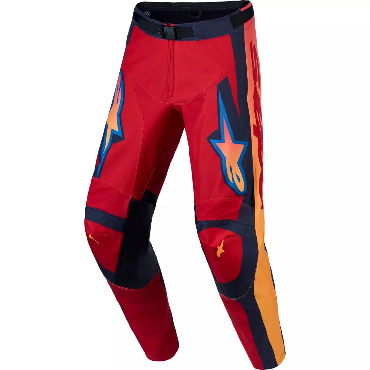 Pantalon Cross Alpinestars Racer Hunt Rouge Feu Graystone Corail Vif