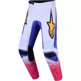 Pantalon Cross Alpinestars Fluid Drag Lilas Bleu Iris Doré