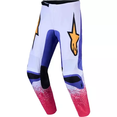 Pantalon Cross Alpinestars Fluid Drag Lilas Bleu Iris Doré - Equipement Cross ALPINESTARS