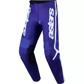 Pantalon Cross Alpinestars Fluid Apex V2 Bleu Profond Blanc