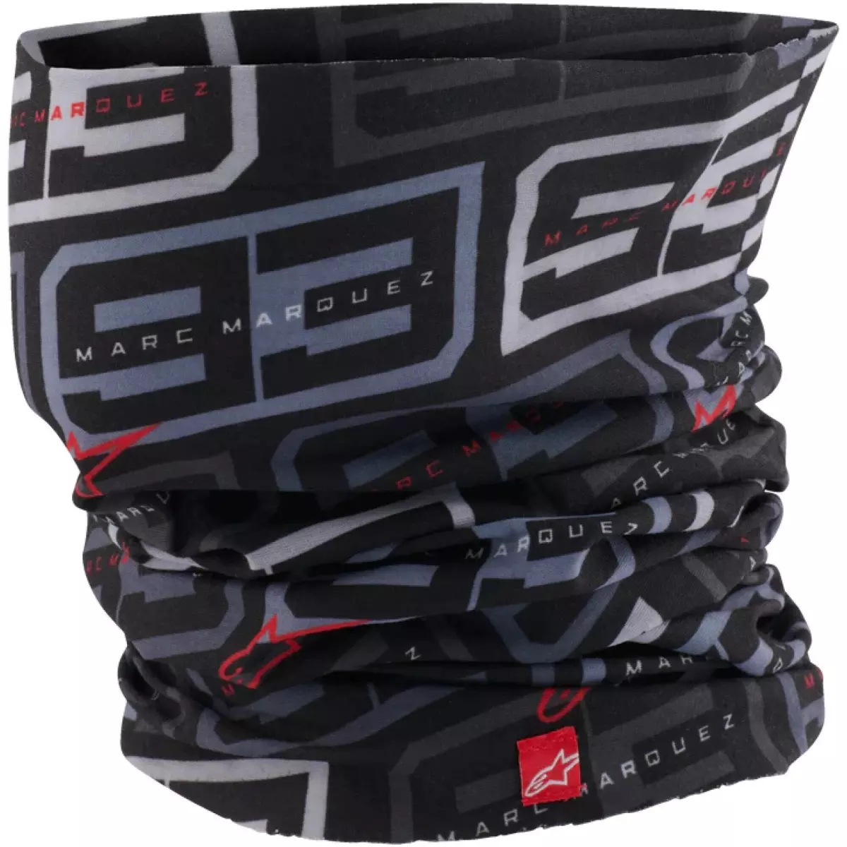 Tour De Cou Alpinestars MM93 Noir Anthracite Rouge Vif