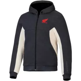 Sweat Zippé Alpinestars Honda Chrome V3 Sport Anthracite Chiné Blanc