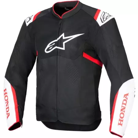 Blouson Alpinestars Honda T-SPS Air V2 Noir Blanc Rouge Vif -- Blouson Moto ALPINESTARS
