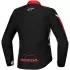Blouson Femme Alpinestars Honda Stella T-Jaws V4 Waterproof Noir Rouge Vif Blanc