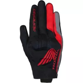 Gants Alpinestars Honda Reef V2 Noir Rouge Vif Gris Foncé