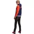 Sweat Zippé Alpinestars MM93 Chrome V2 Bleu Marine Gris Chiné Rouge Fluo