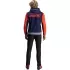 Sweat Zippé Alpinestars MM93 Chrome V2 Bleu Marine Gris Chiné Rouge Fluo