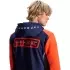 Sweat Zippé Alpinestars MM93 Chrome V2 Bleu Marine Gris Chiné Rouge Fluo