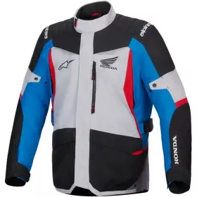 Veste Alpinestars Honda ST-1 Waterproof Gris Glacé Gris Foncé Noir
