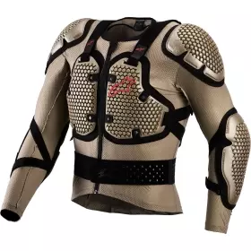 Gilet De Protection Cross Alpinestars Bionic Action V3 Aluminium Noir Rouge Fluo