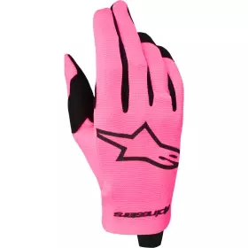 Gants Cross Alpinestars Radar Rose Fluo Noir