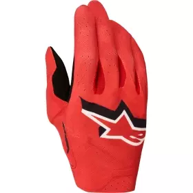 Gants Cross Alpinestars Supertech Mx Rouge Feu Noir Blanc