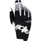 Gants Cross Alpinestars Techstar Blanc Noir