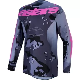 Maillot Cross Alpinestars Racer Lone Gris Violet Camo