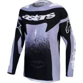 Maillot Cross Alpinestars Stella Techstar Swan Violet Clair Noir