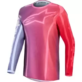 Maillot Cross Alpinestars Stella Fluid Kepler Violet Rouge