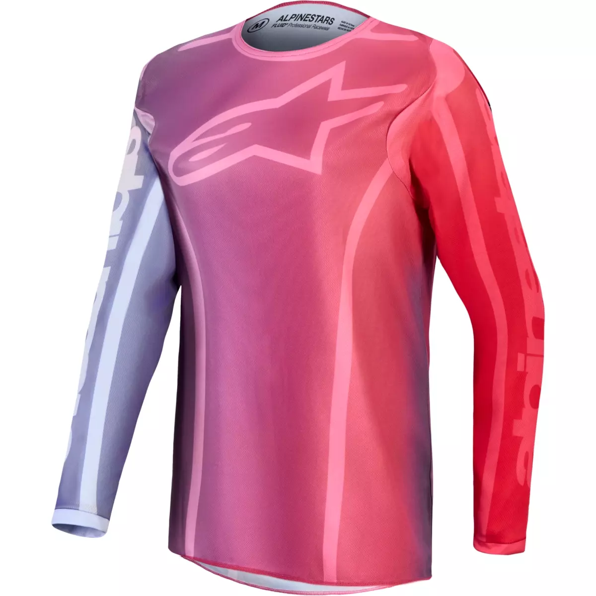 Maillot Cross Alpinestars Stella Fluid Kepler Violet Rouge