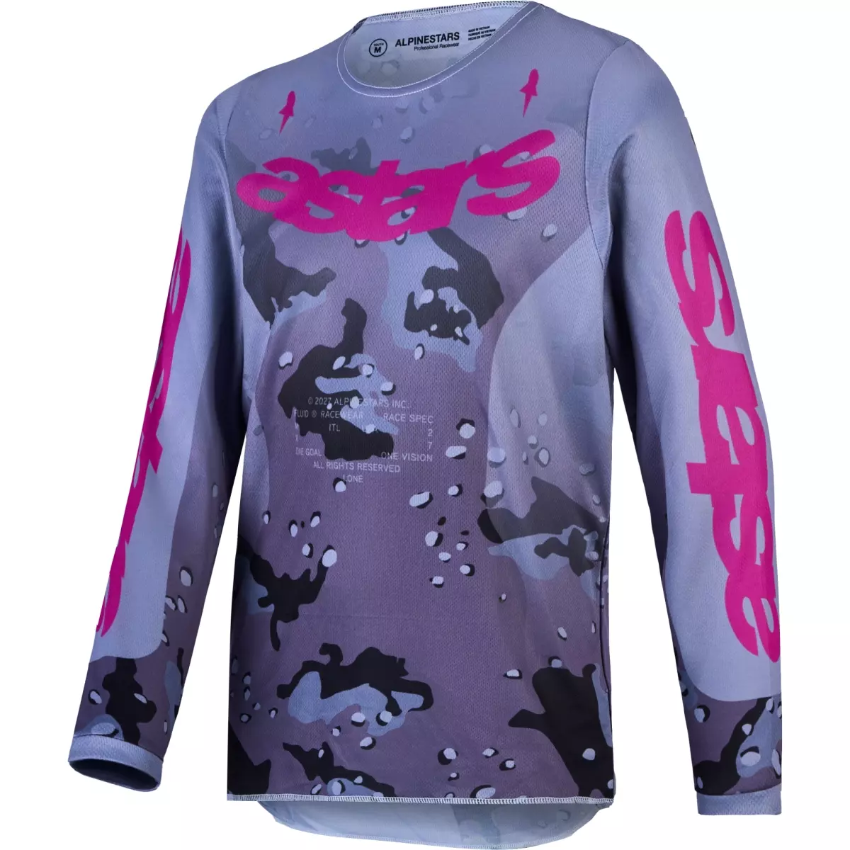 Maillot Cross Alpinestars Youth Fluid Lone Gris Violet Camo
