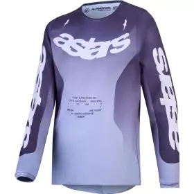 Maillot Cross Alpinestars Youth Fluid Amber Graystone Lilas Gris