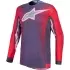 Maillot Cross Alpinestars Supertech Hiten AFD Graystone Rouge Fluo Lilas