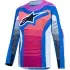 Maillot Cross Alpinestars Youth Supertech Maven Blanc Corail Vif Bleu Ciel
