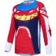 Maillot Cross Alpinestars Youth Supertech Dyna Rouge Feu Blanc Bleu Marine