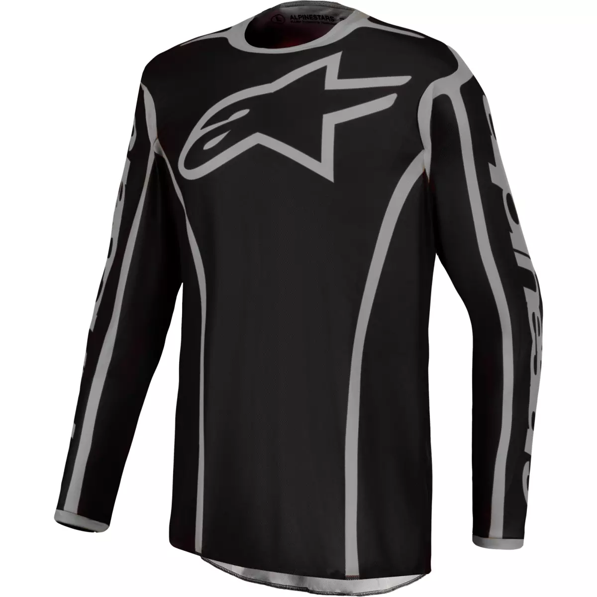 Maillot Cross Alpinestars Fluid Apex V2 Noir Argent