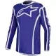 Maillot Cross Alpinestars Fluid Apex V2 Bleu Profond Blanc