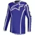 Maillot Cross Alpinestars Fluid Apex V2 Bleu Profond Blanc