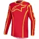 Maillot Cross Alpinestars Fluid Apex V2 Rouge Feu Doré