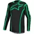 Maillot Cross Alpinestars Fluid Apex V2 Noir Vert Fluo