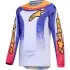 Maillot Cross Alpinestars Youth Fluid Drag Lilas Bleu Iris Doré