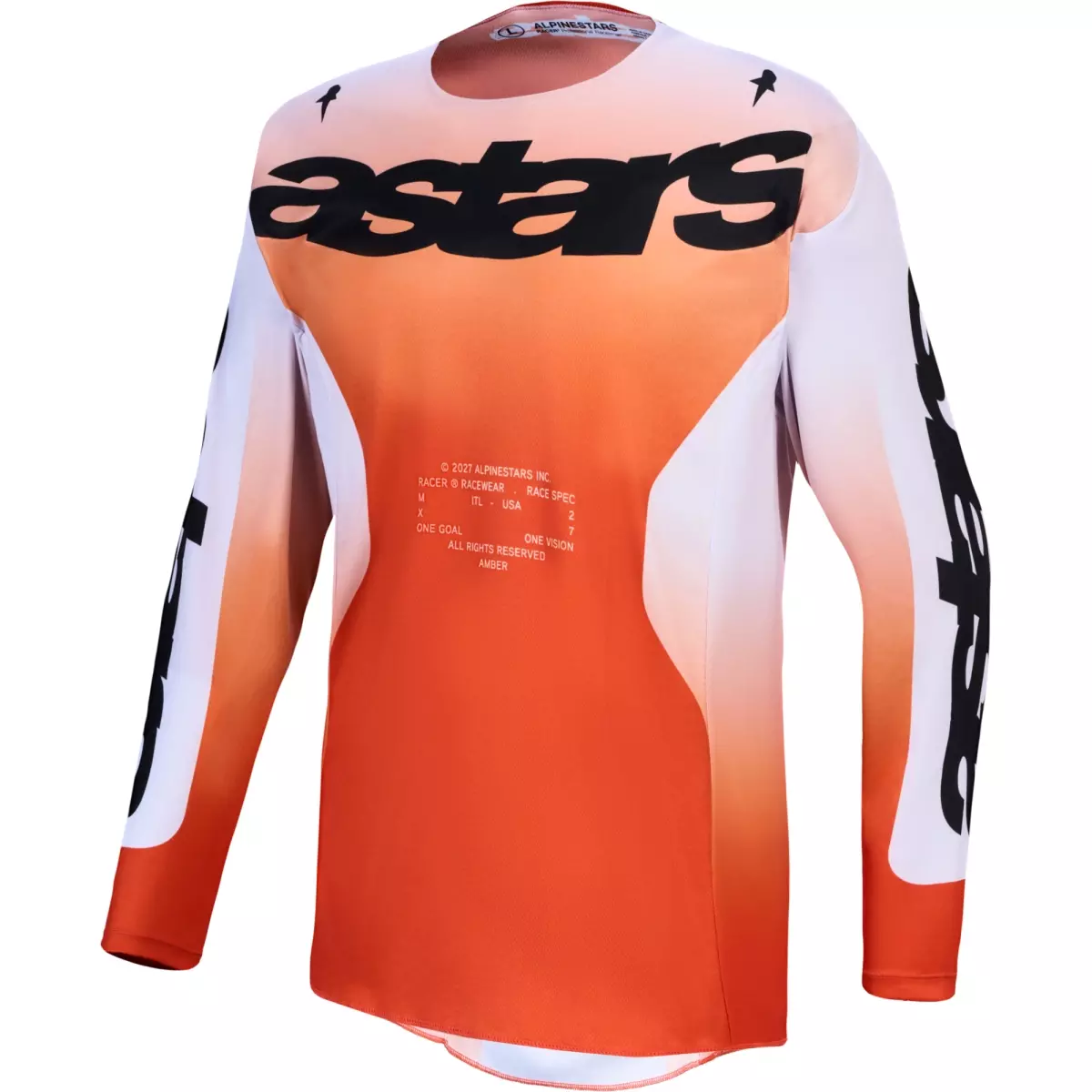 Maillot Cross Alpinestars Racer Amber Rouge Cardinal Lilas Noir
