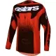 Maillot Cross Alpinestars Techstar Swan Rouge Cardinal Noir Blanc