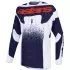 Maillot Cross Alpinestars Techstar Swan Lilas Gris Foncé Rouge Fluo