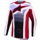 Maillot Cross Alpinestars Techstar Maven Rouge Feu Blanc Lavande Noir
