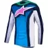 Maillot Cross Alpinestars Techstar Maven Blanc Bleu Ciel Vert Fluo