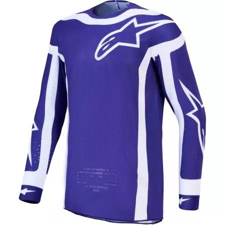 Maillot Cross Alpinestars Supertech Vesta Bleu Profond Blanc - Equipement Cross ALPINESTARS