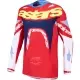 Maillot Cross Alpinestars Supertech Dyna Rouge Feu Blanc Bleu Marine