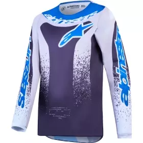 Maillot Cross Alpinestars Youth Fluid Drag Graystone Lilas Ucla Black