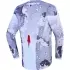 Maillot Cross Alpinestars Youth Fluid Lone Gris Blanc Camo Rouge Feu