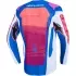 Maillot Cross Alpinestars Youth Supertech Maven Blanc Corail Vif Bleu Ciel